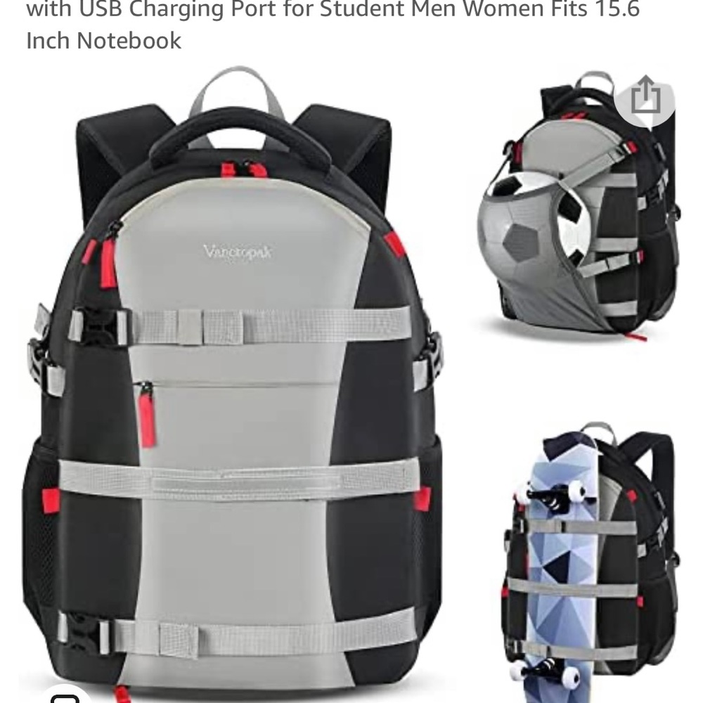 Skateboard/sports Backpack NWOT - Picture 2 of 2